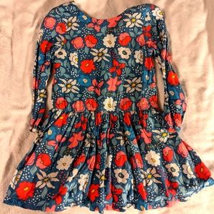 John Lewis Teal and Red & White Floral Dress Size 6